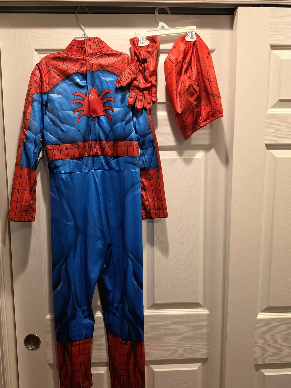 Spider-Man Costume with Mask and Gloves.